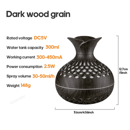 Wood Aroma Diffuser Humidifier