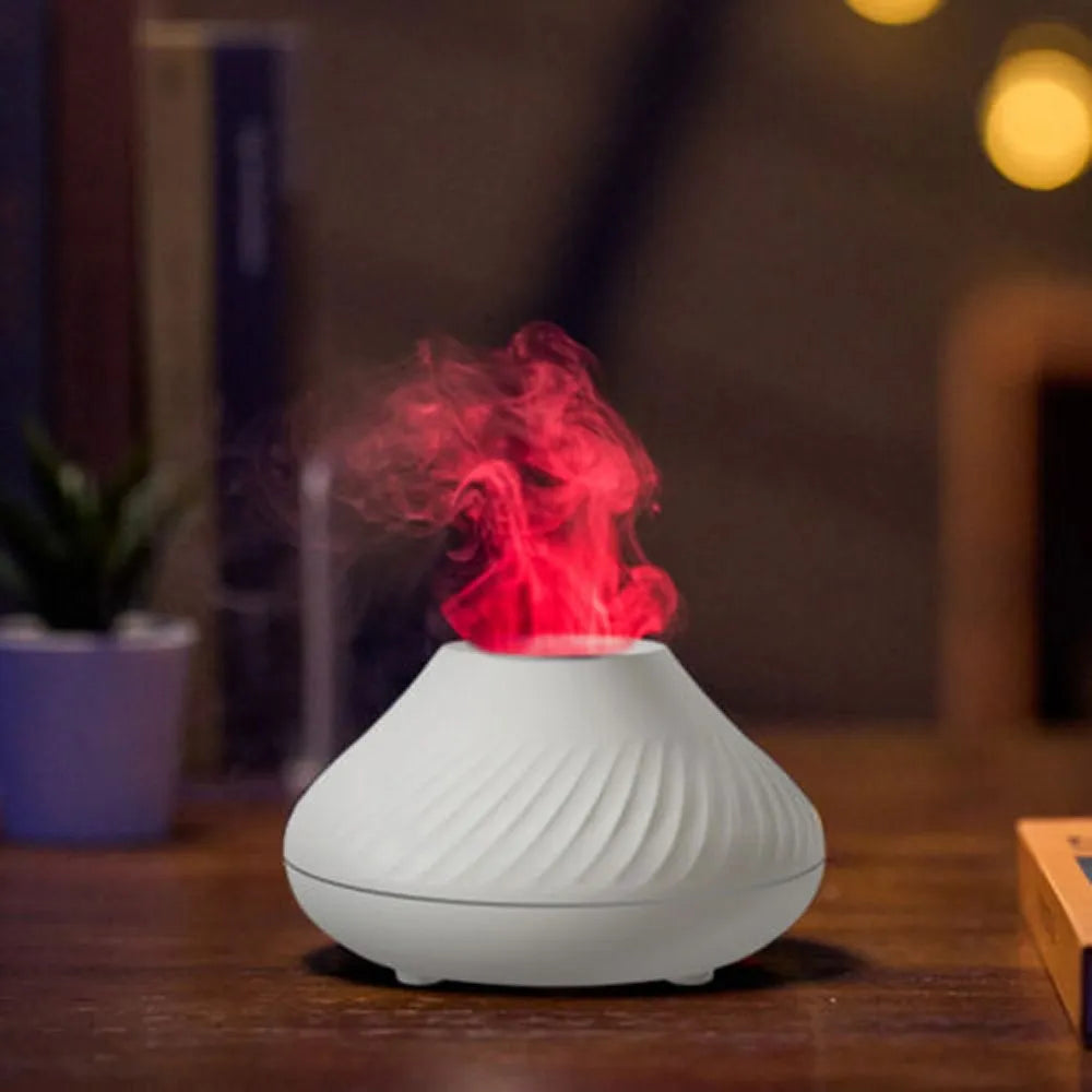 Volcanic Aroma Diffuser (with Color Flame Night Light)