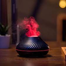 Volcanic Aroma Diffuser (with Color Flame Night Light)